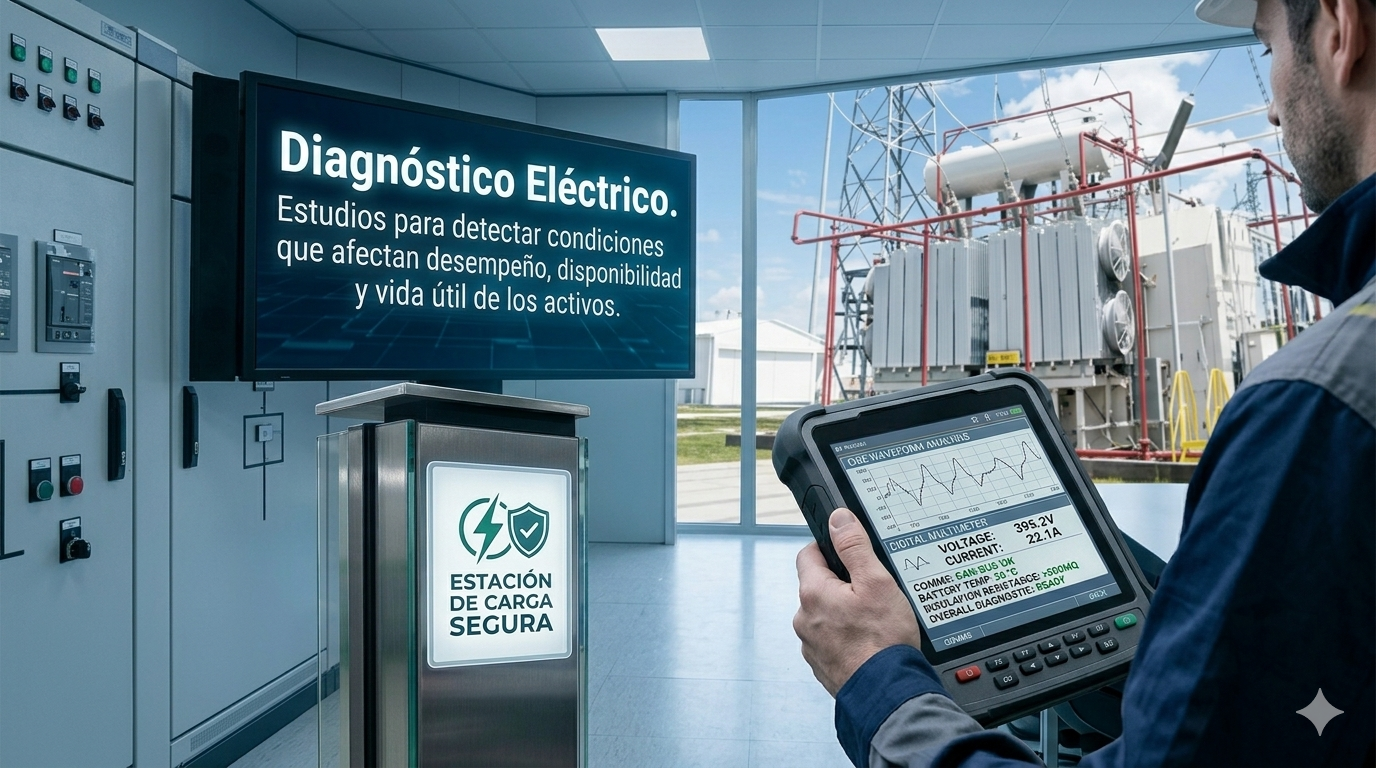 Diagnóstico eléctrico e inspección técnica de infraestructura