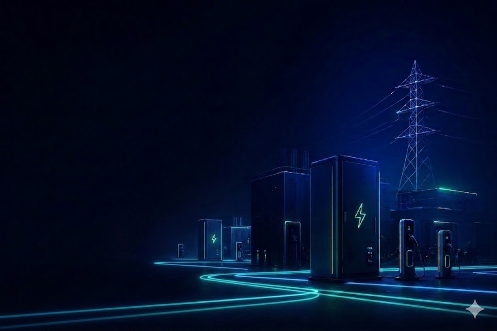 Fondo tecnológico de ingeniería eléctrica para la sección Diferenciador de Aura Electric